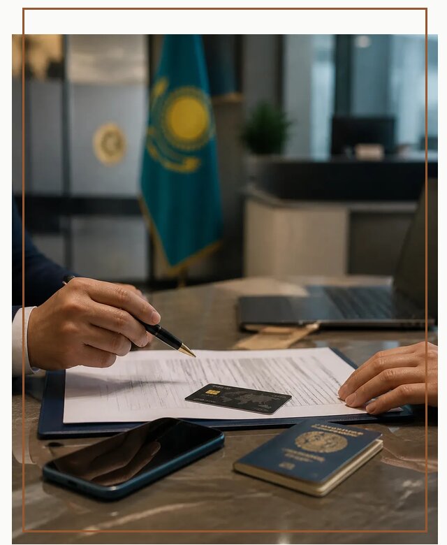 Открытие счета и банковской карты в Казахстане в Костомукше